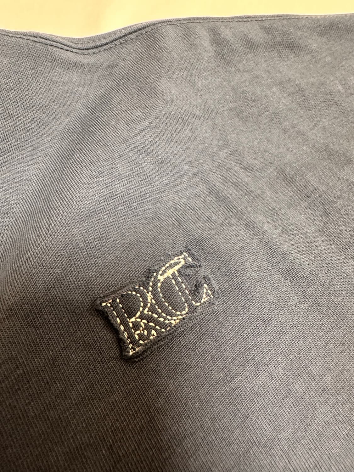 렉토 23ss RC EMBROIDERED 자수 반팔티 빈티지 블루 L 상품이미지5