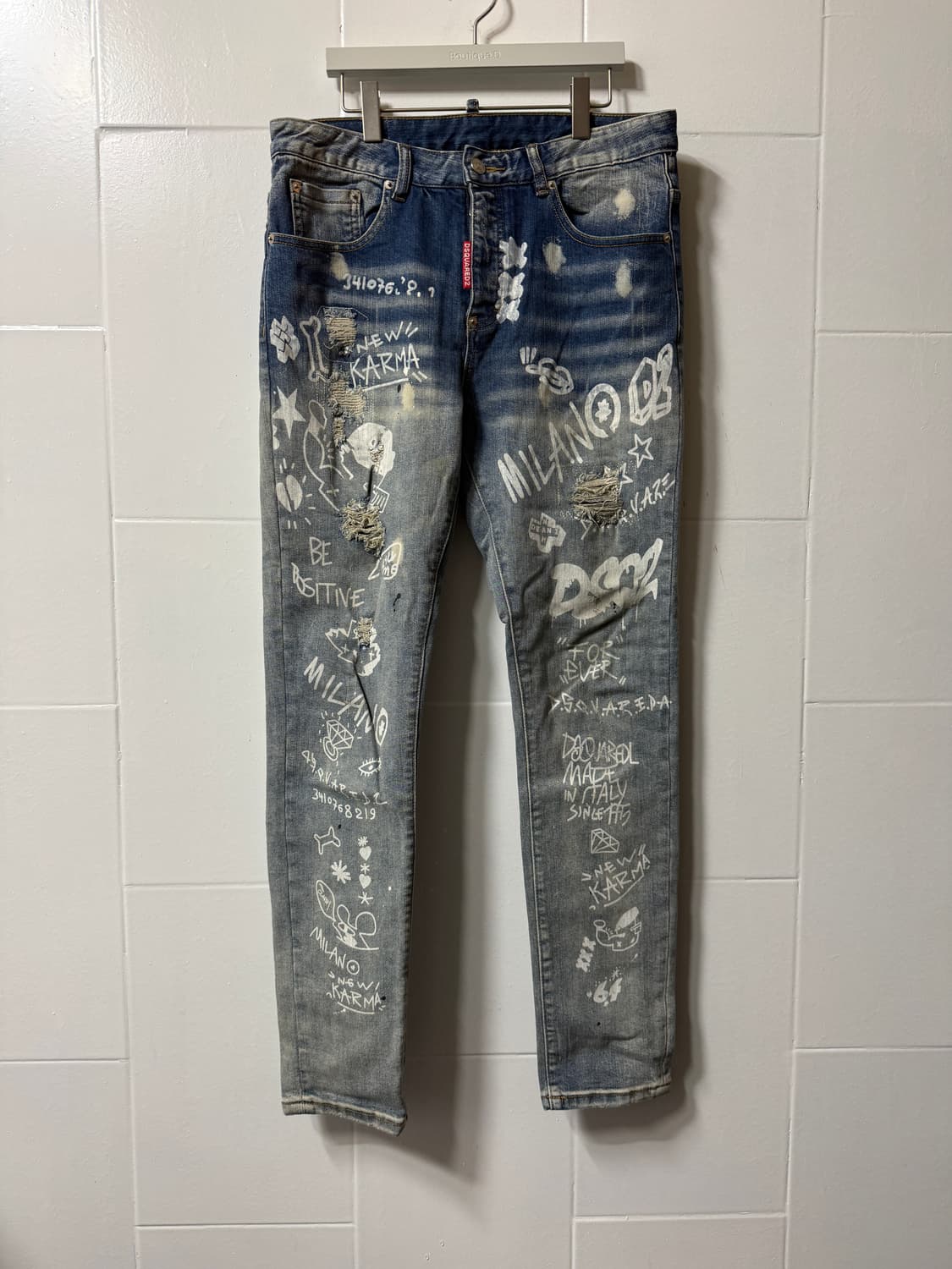 디스퀘어드2 카툰프린팅 데님팬츠 상품이미지1