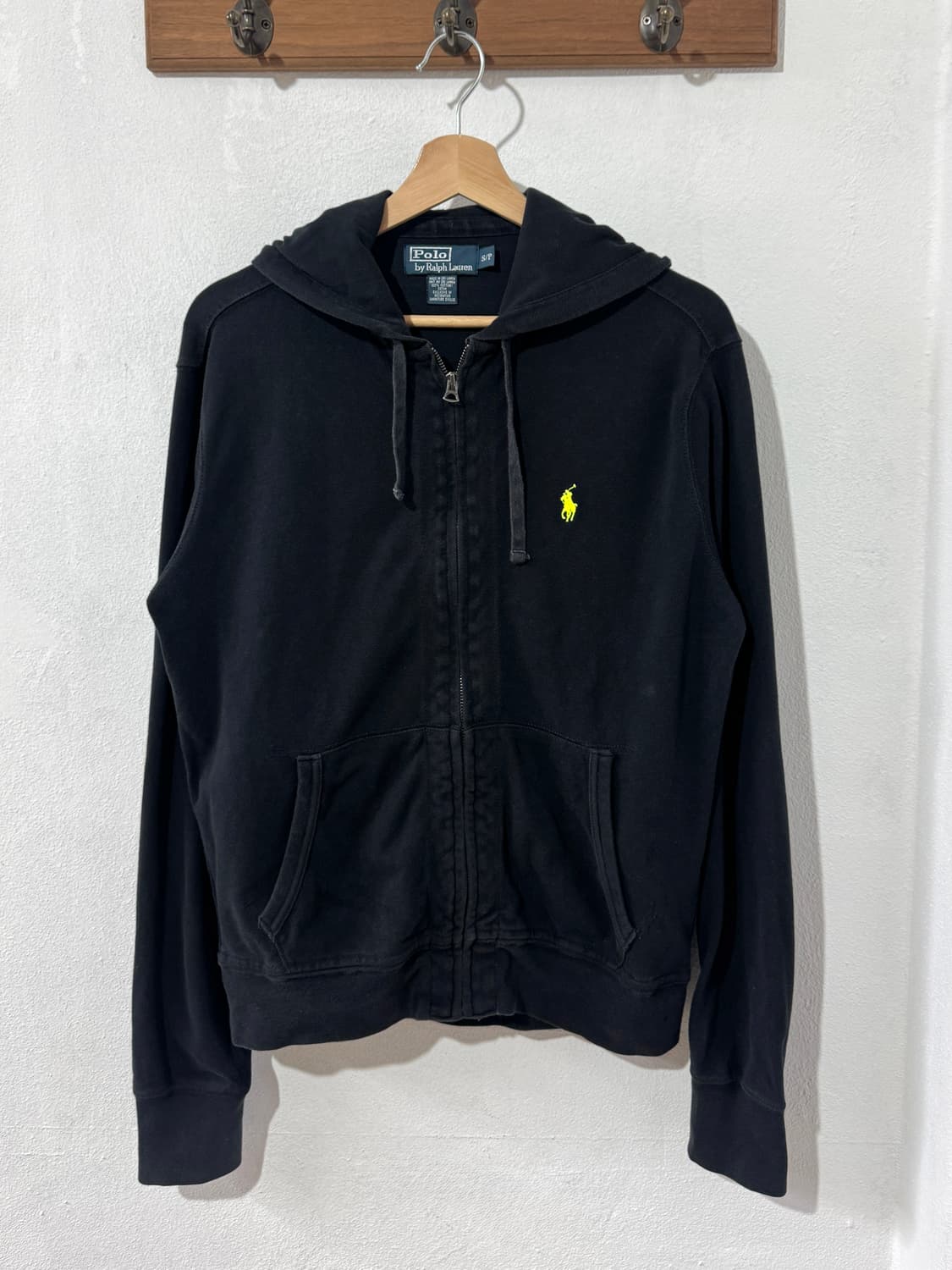 폴로 블랙 후드집업 상품이미지2