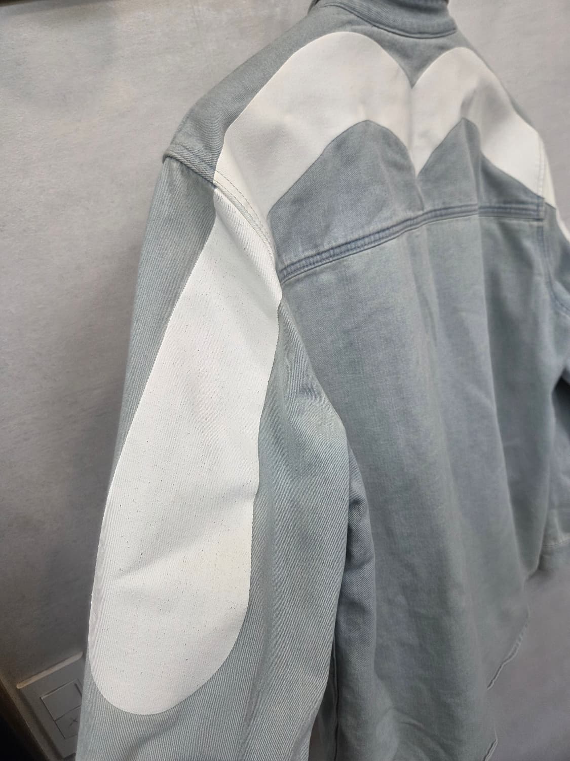 에비수 레더 로고 연청 데님셔츠 긴팔 xl 상품이미지7