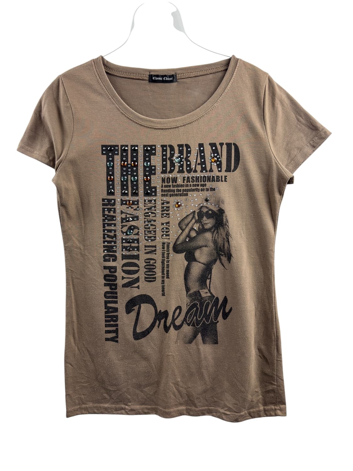 JPN Y2K 큐빅 프린팅 슬리브1274 상품이미지1