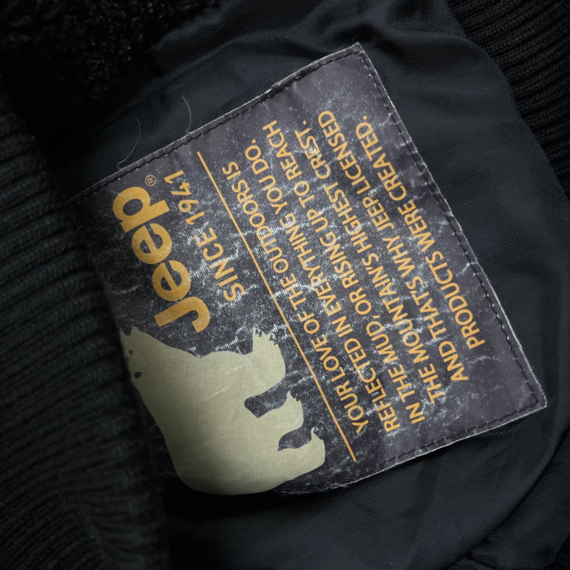 지프 사이트패치 블랙 뽀글이 후드집업 M 상품이미지10