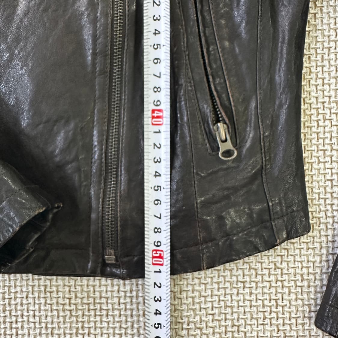 85 테이트 숏 레더 자켓 0424D 상품이미지6