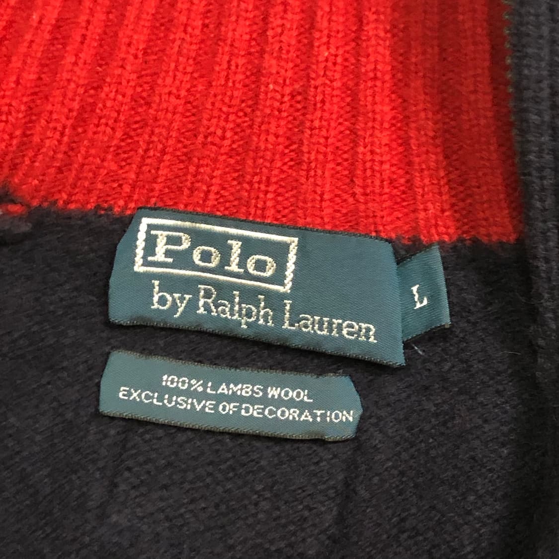 폴로 랄프로렌 빅포니 브리튼 램스울 니트 집업 상품이미지3