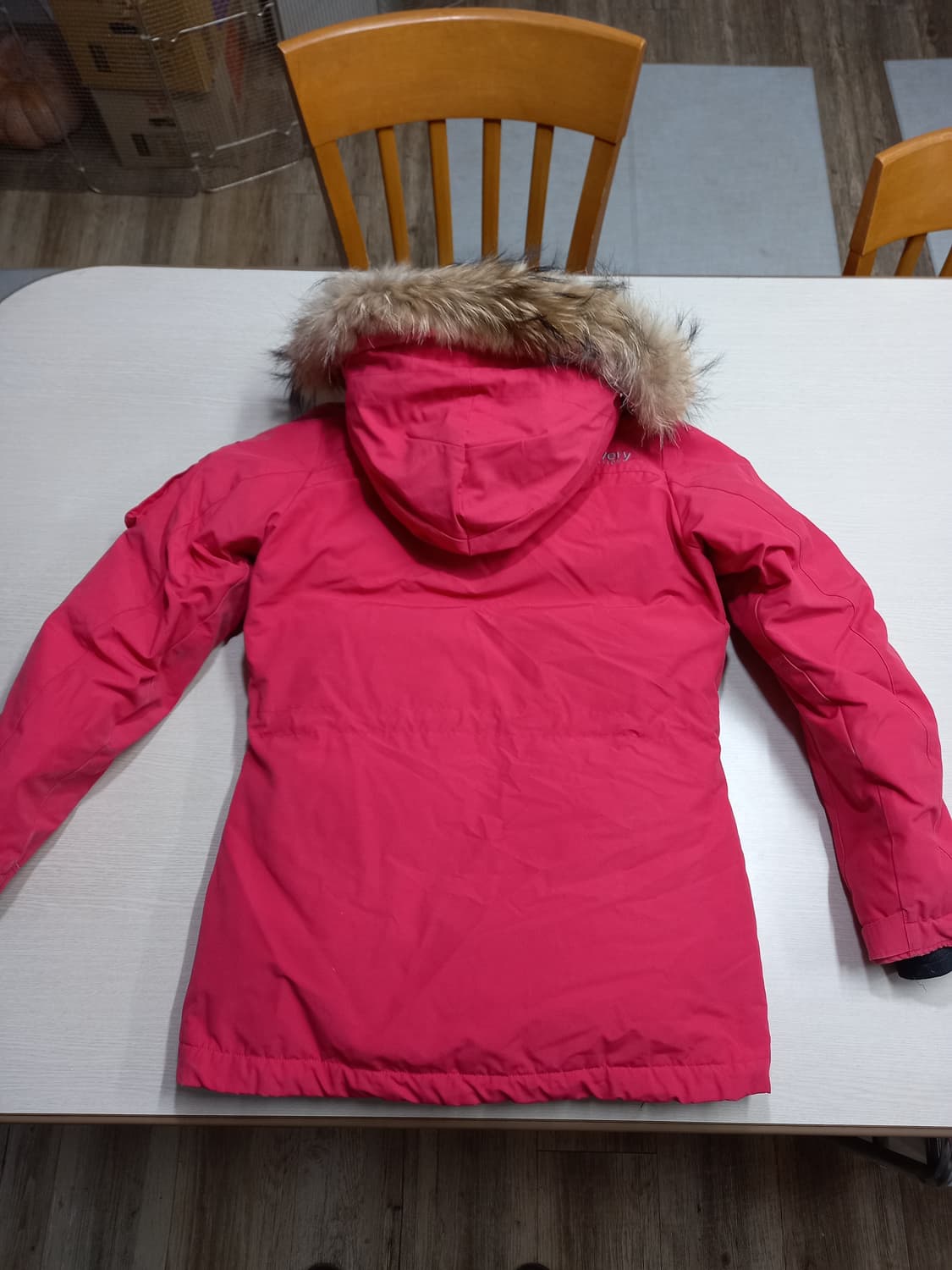 M90 디스커버리 구스다운 하프패딩 피치핑크 M-974  상품이미지2