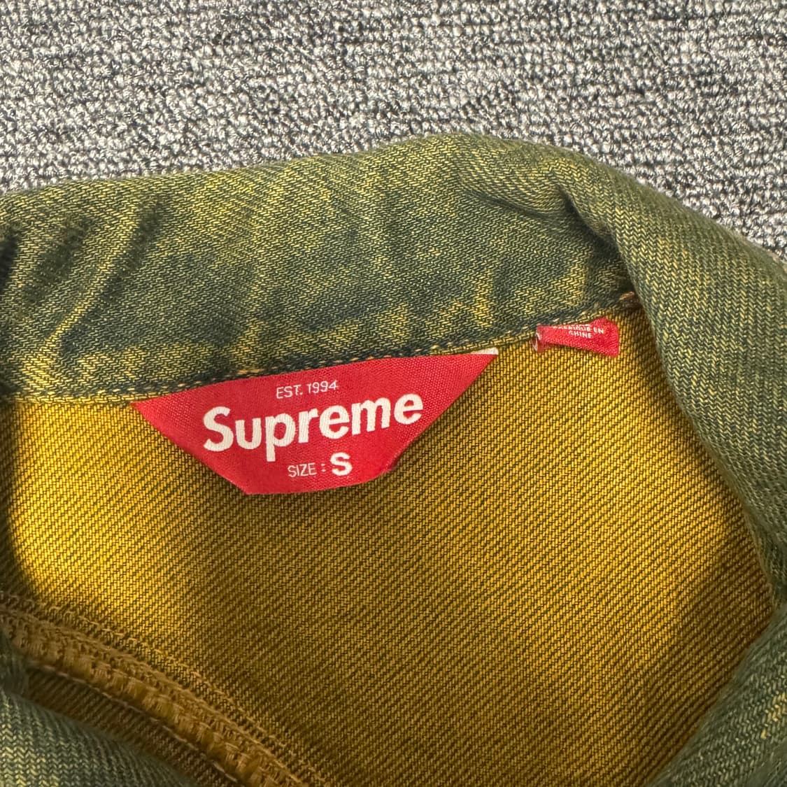 s 슈프림 S 로고 데님 트러커 자켓 더티 - 24SS 상품이미지2