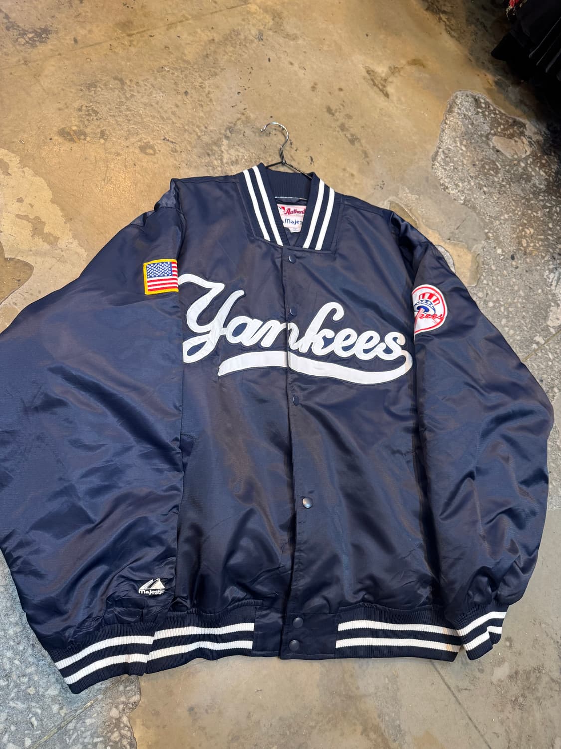 마제스틱 양키스 나플라 바시티 자켓 XL 상태최상 상품이미지2