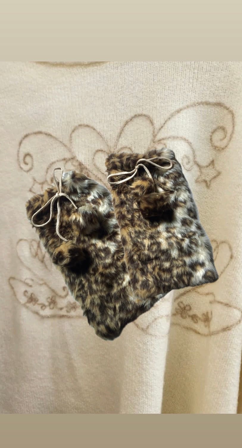 ꧁leopard print leg warmers꧂ 갸루 상품이미지1
