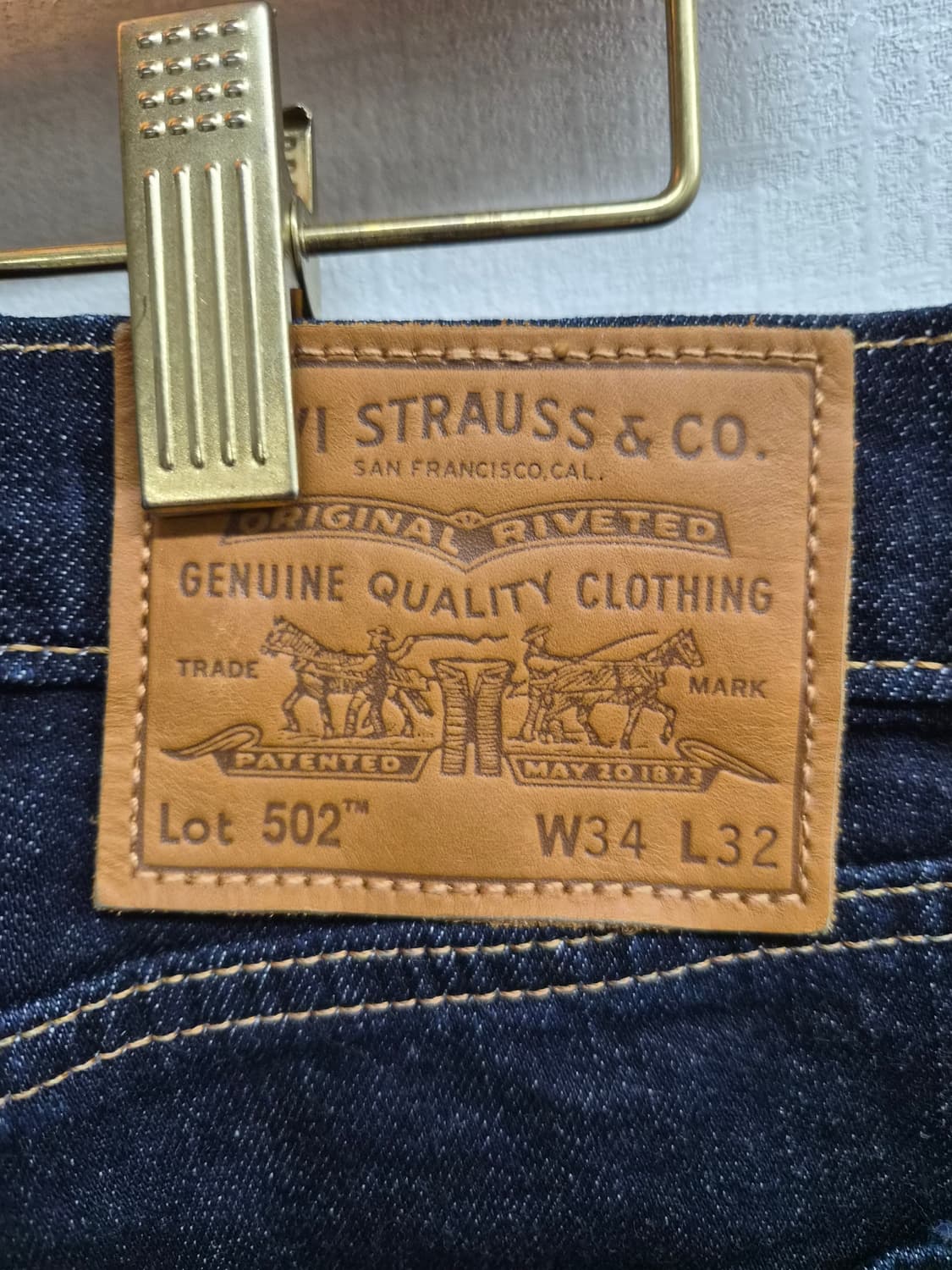 34) 리바이스 프리미엄 502 빅E 데님 팝니다 상품이미지3