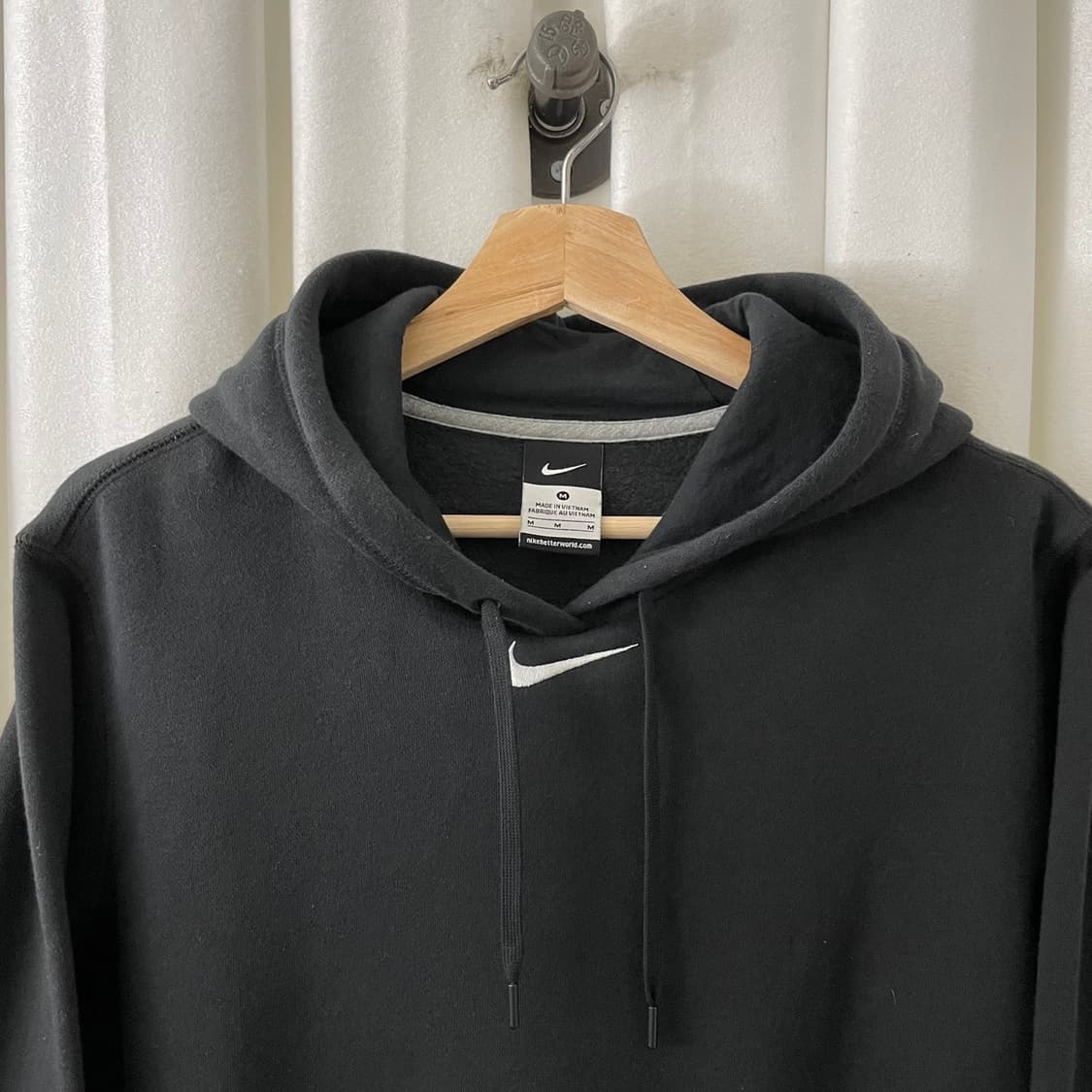 나이키 블랙 미들스우시 후드 상품이미지3
