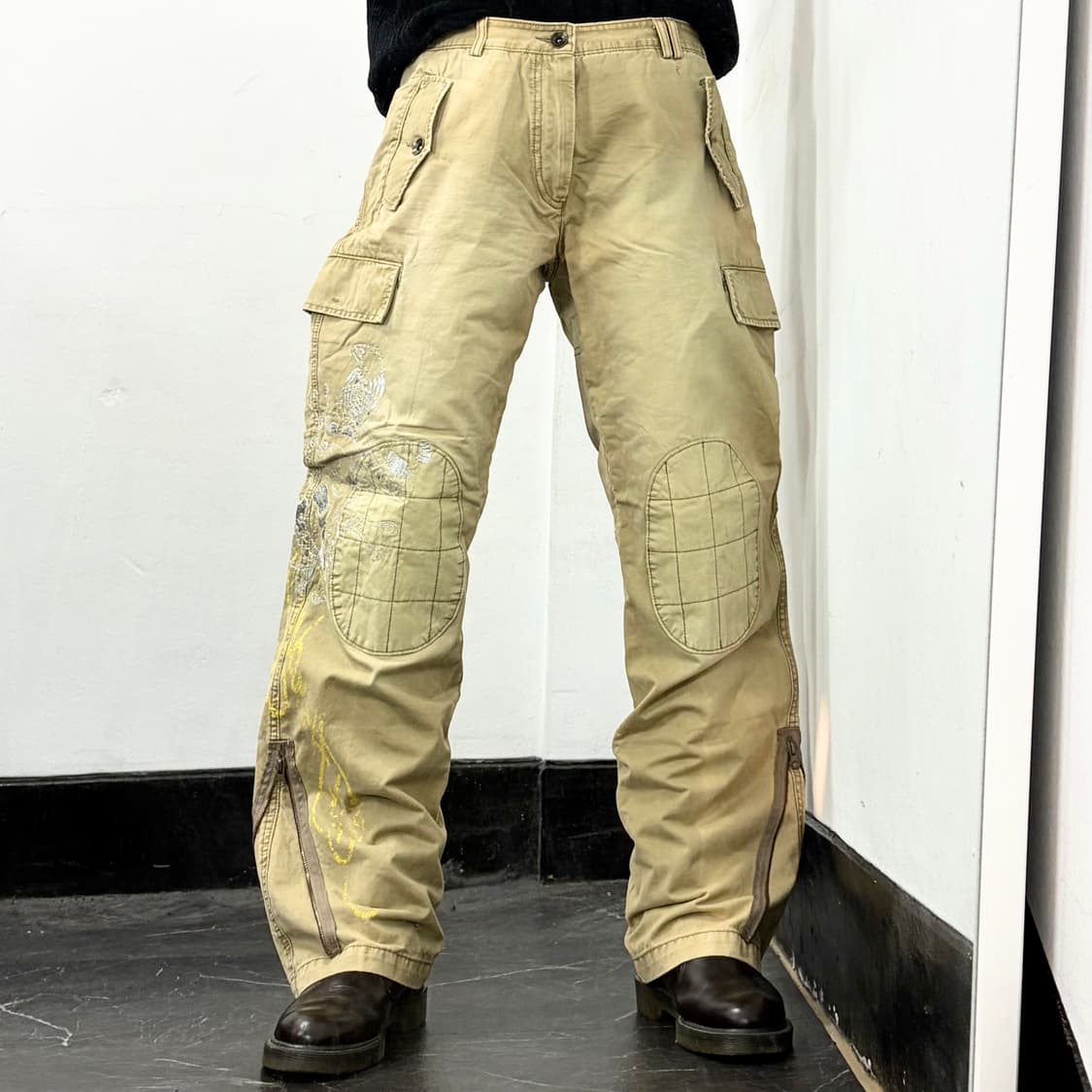 에드하디 스컬 와이드 카고 팬츠 상품이미지3