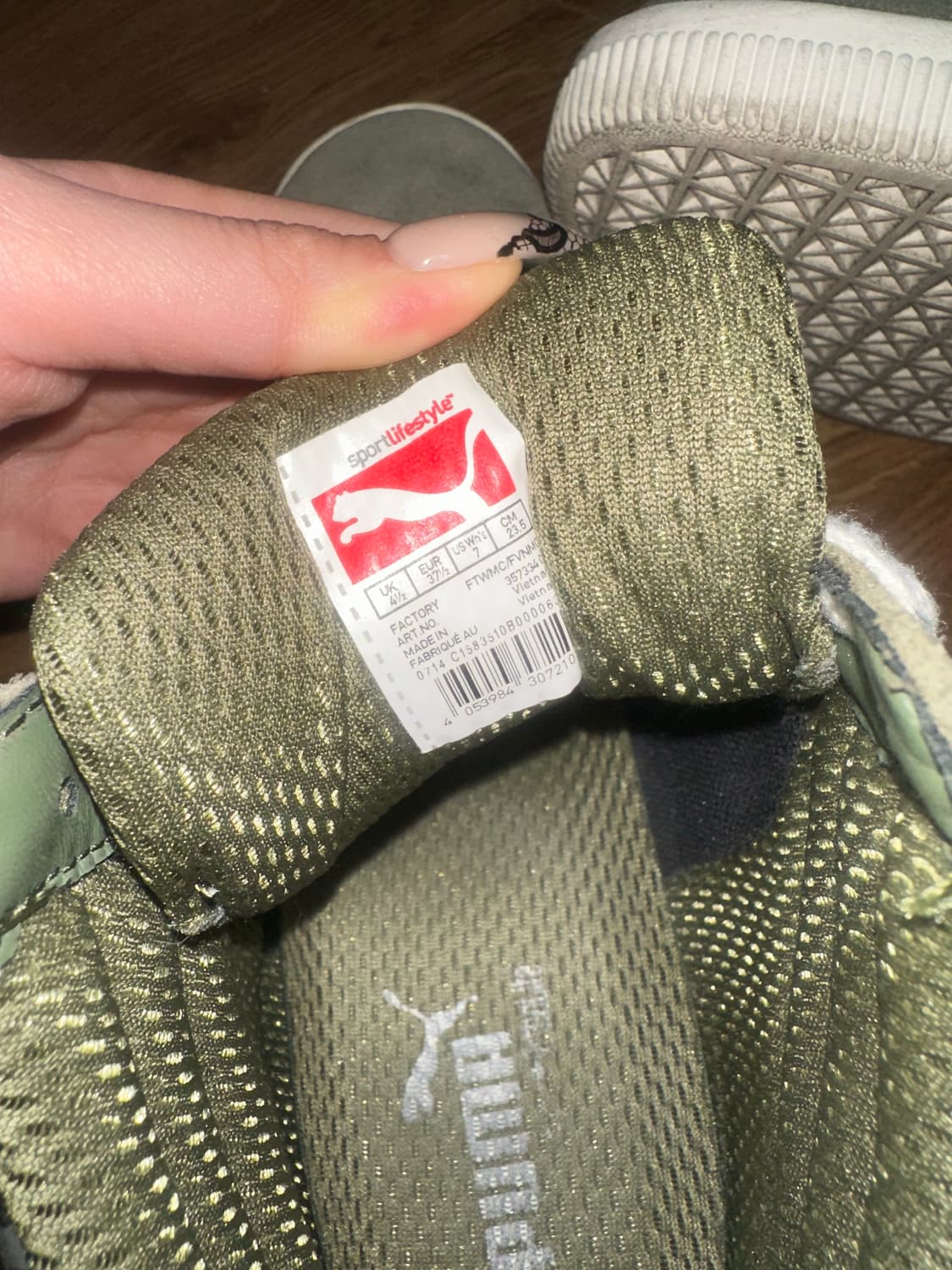 퓨마 카키 호피 웨지운동화 웨지스니커즈 상품이미지4