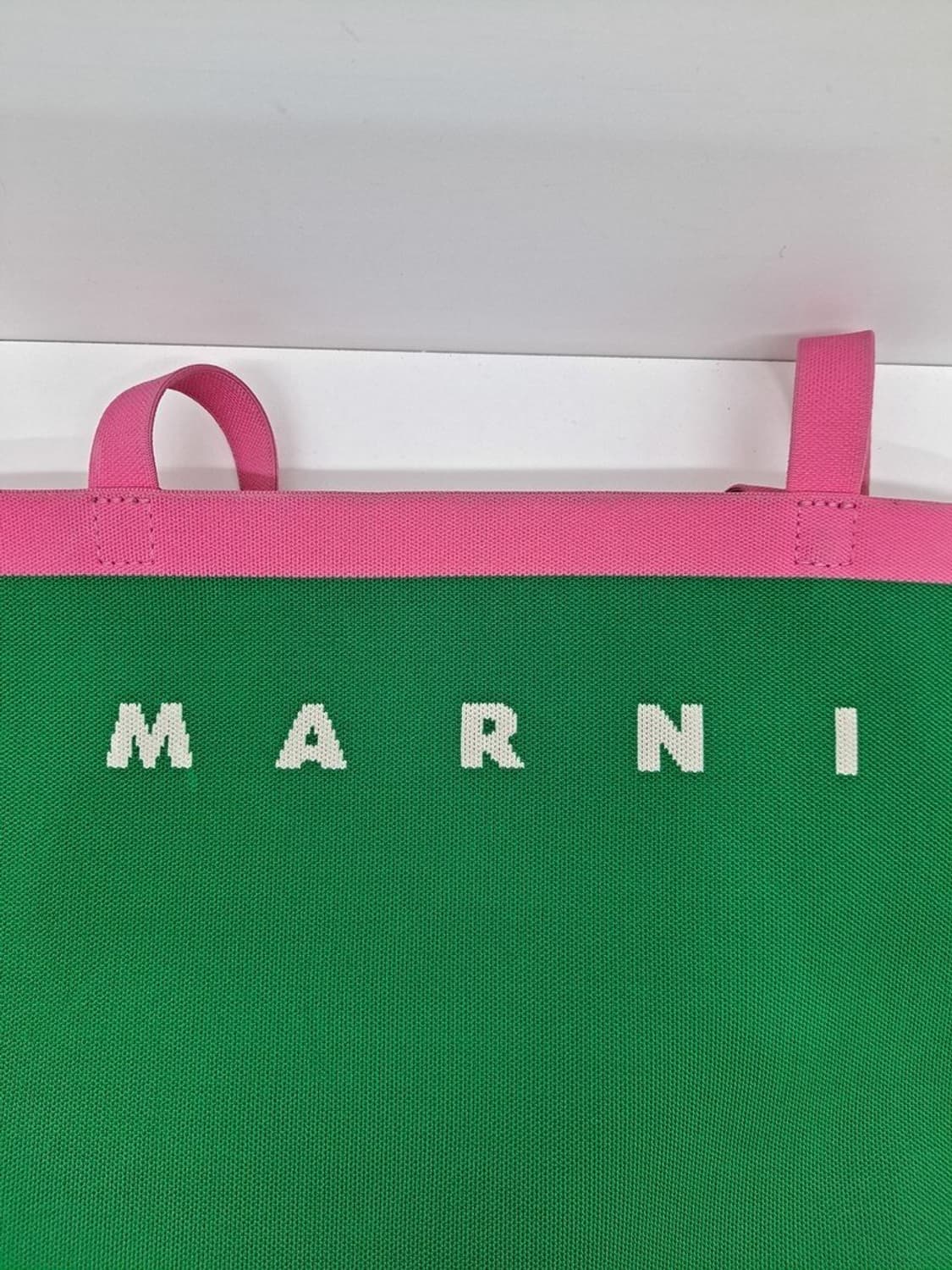 (중고) 마르니 그린 핑크 플랫 쇼핑 숄더백 상품이미지8
