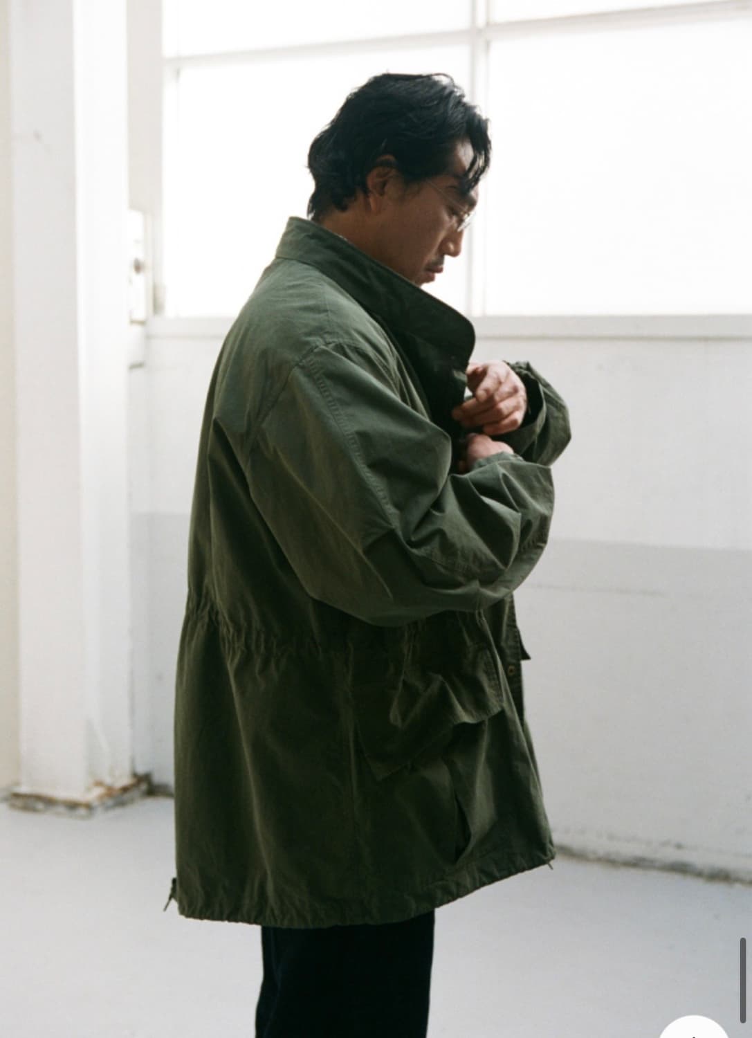 [아워셀브스]Washed C/P Mods Parka(숏)_올리브(1) 상품이미지6