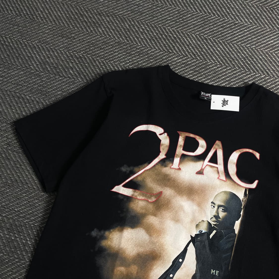 빈티지 투팍 힙합 프린팅 티셔츠o 3845 상품이미지3