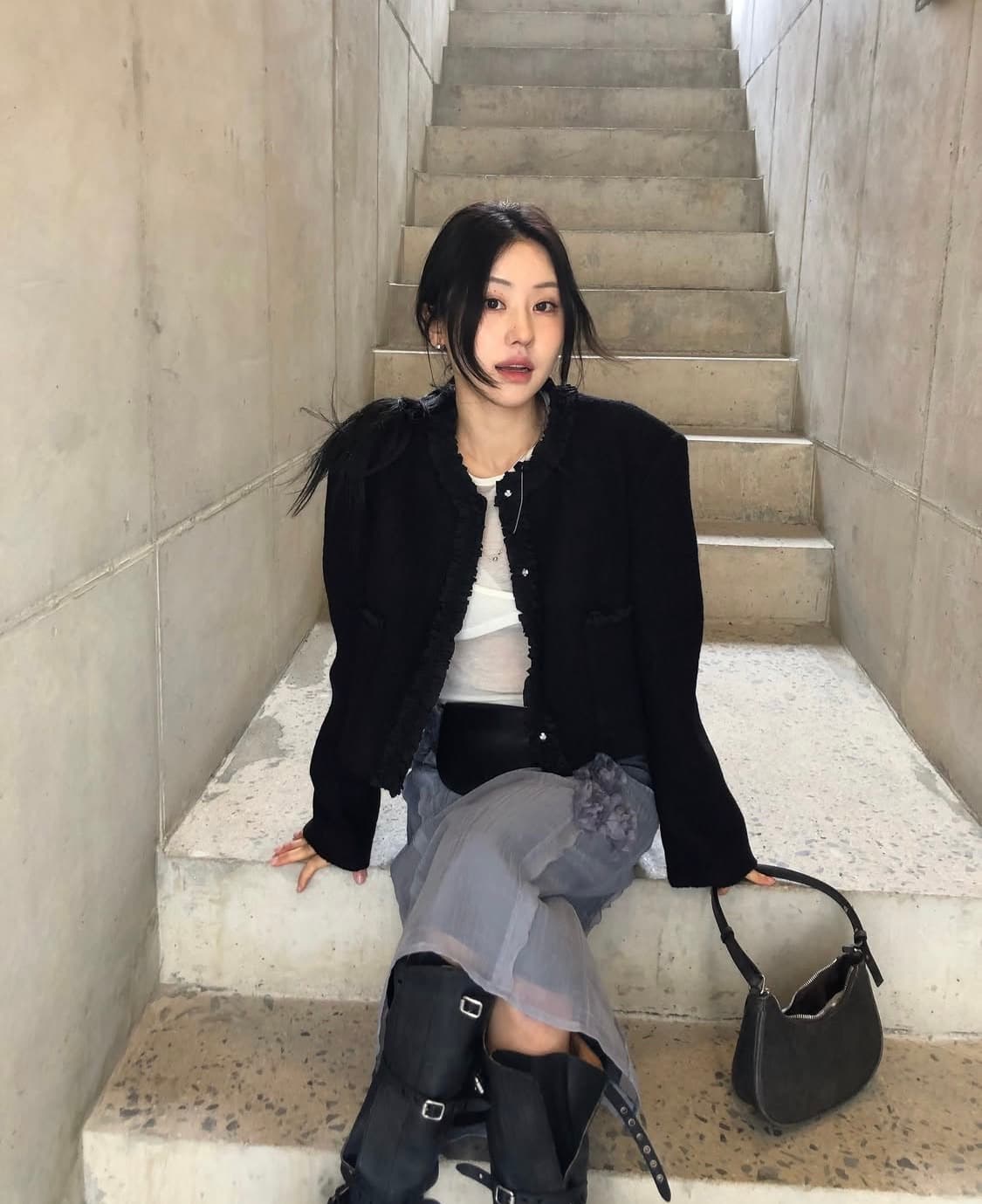 아키텍트 플라워 스커트-퍼플 상품이미지3