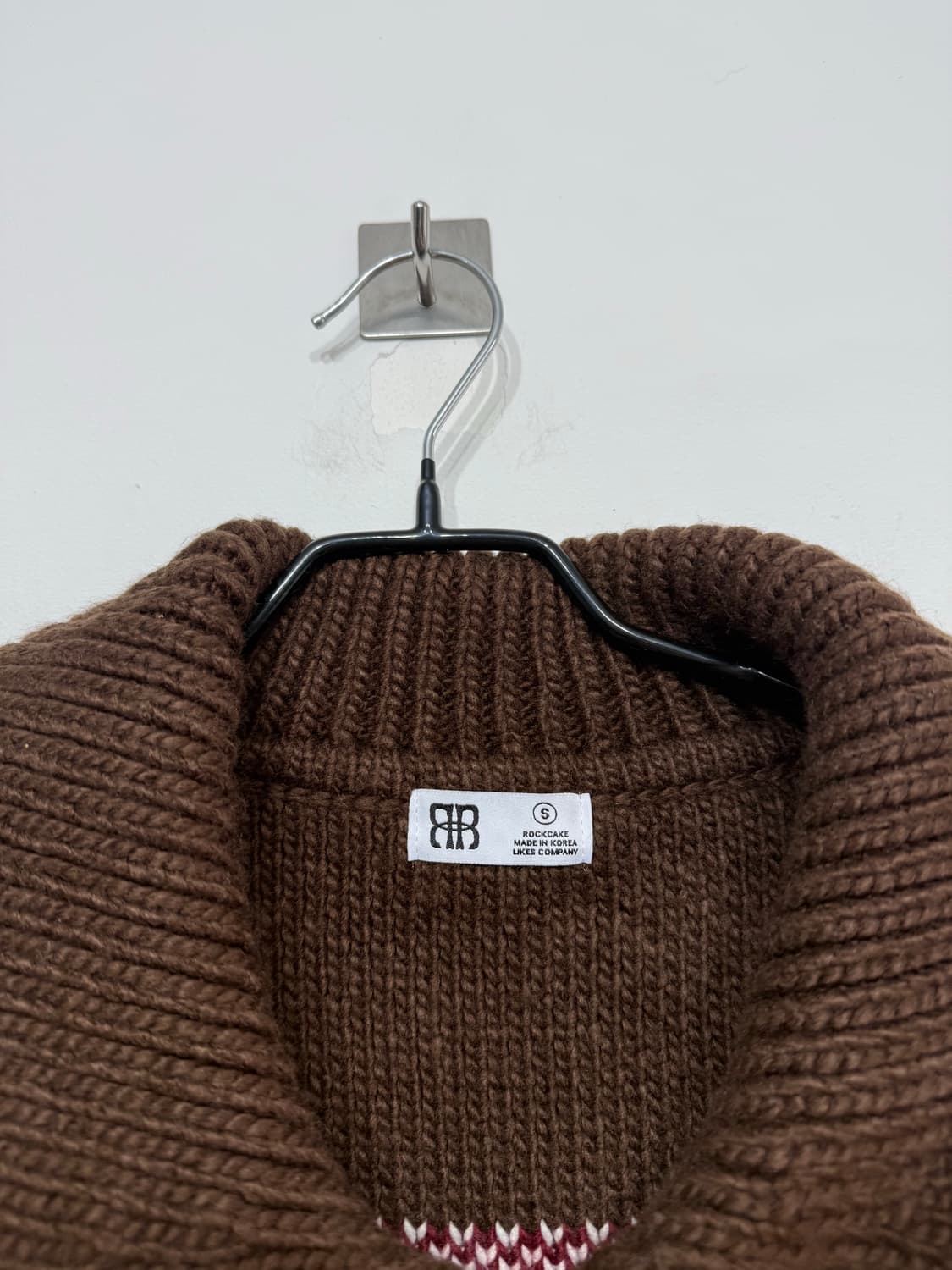 락케이크 플라워 코위찬 투웨이 니트 가디건 S 상품이미지3