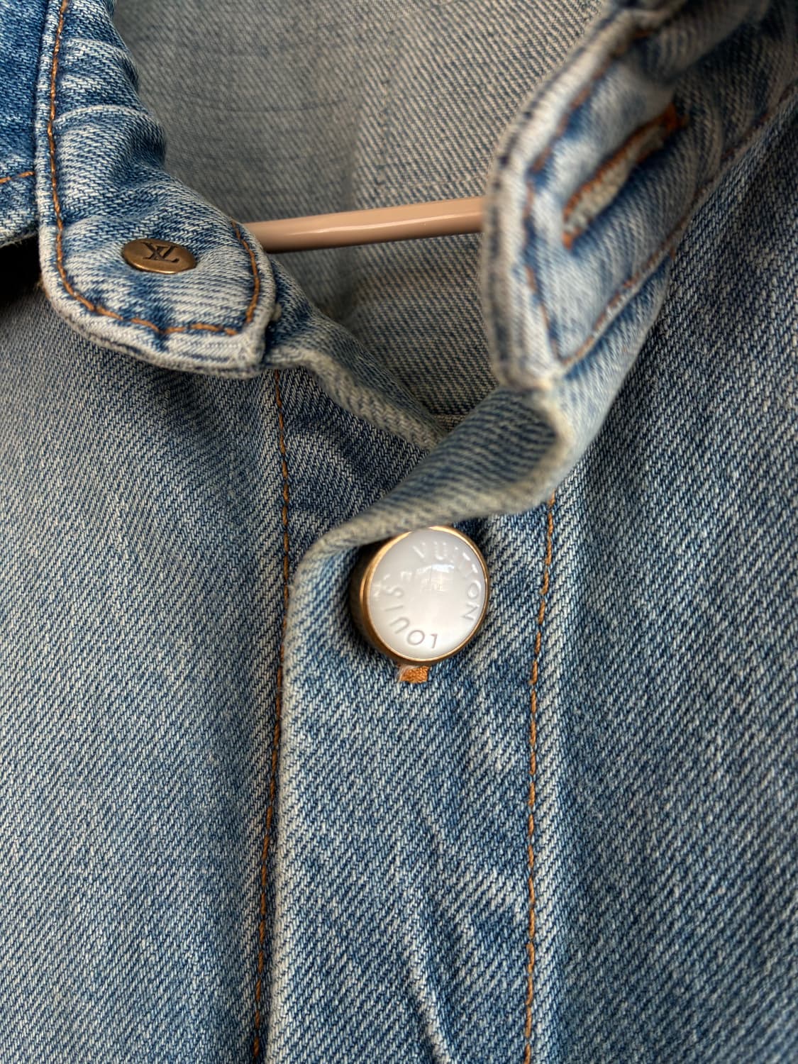 루이비통 쇼트 슬리브드 데님 셔츠 상품이미지4