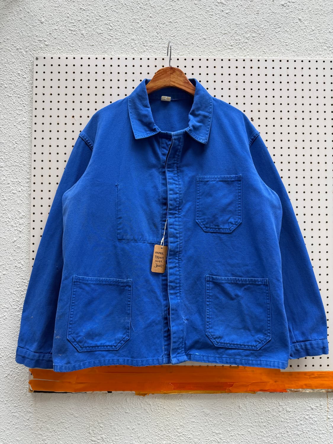 OLD MODEL WASHED BLUE 올드모델 빈티지 프렌치워크자켓 상품이미지1