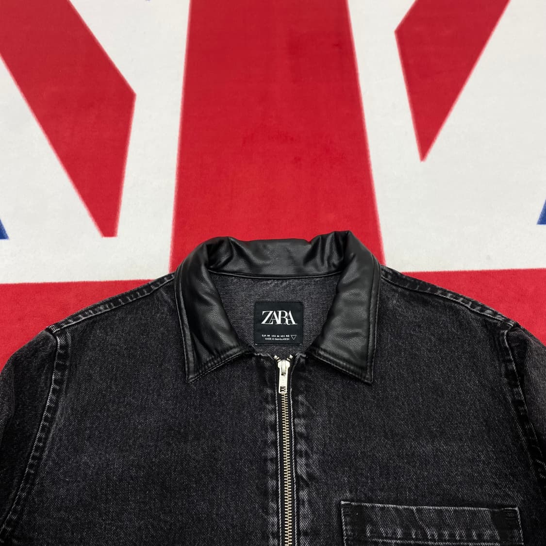 자라 흑청데님자켓 M 상품이미지3