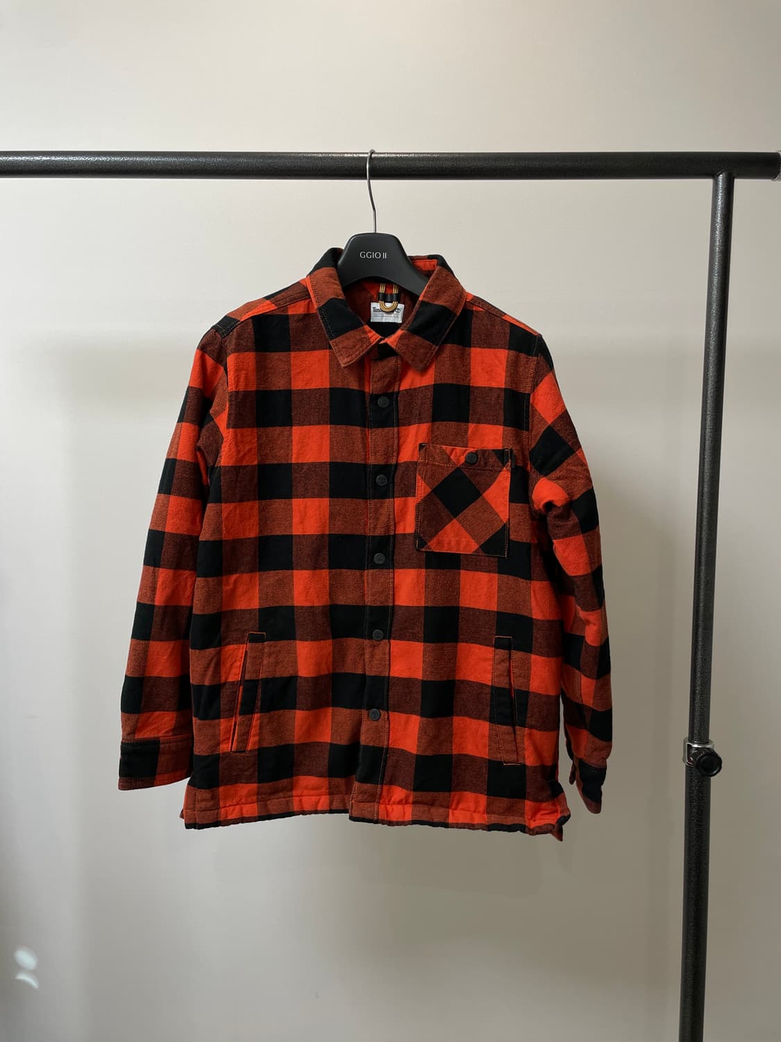 (L) 팀버랜드 레드 버팔로 체크 플란넬 셔츠 상품이미지1