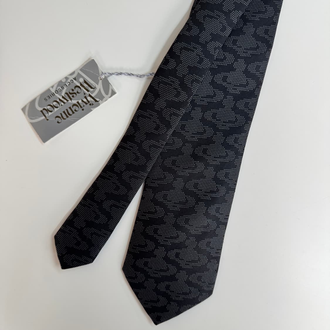 택달린미사용품 비비안웨스트우드 블랙 정품 명품 넥타이(Vivienne) 상품이미지2