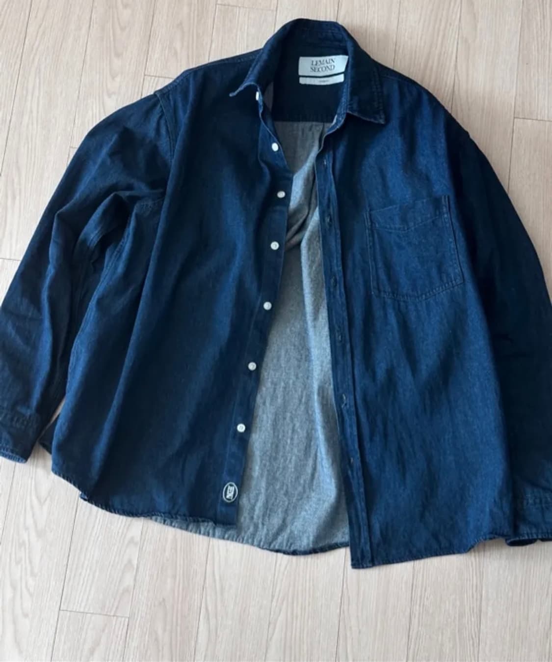 리메인세컨드 시티보이 오버핏 데님셔츠 m 상품이미지1