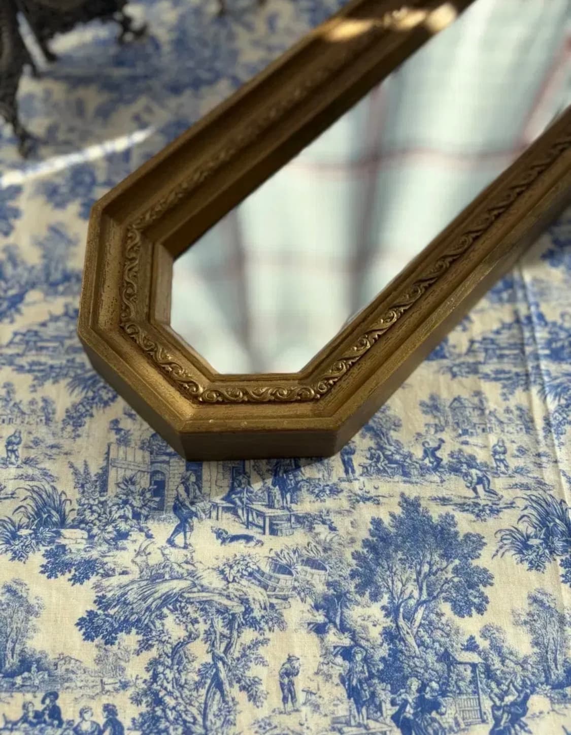 빈티지 팔각 거울트레이 겸 벽걸이 거울(가로 세로 가능) 상품이미지2