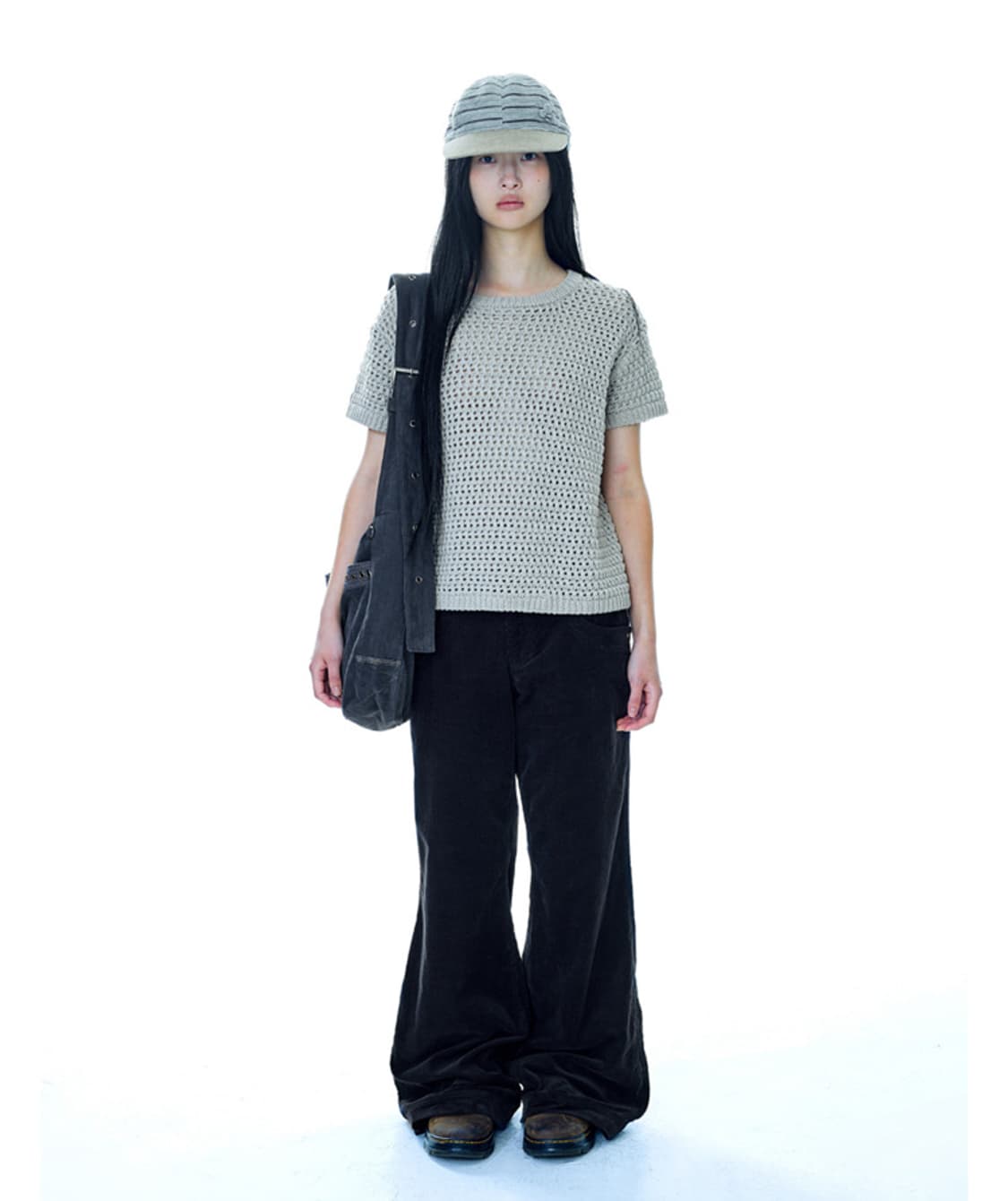 Coyseio 코이세이오 리프 컷 코듀로이 팬츠 CHARCOAL 상품이미지1