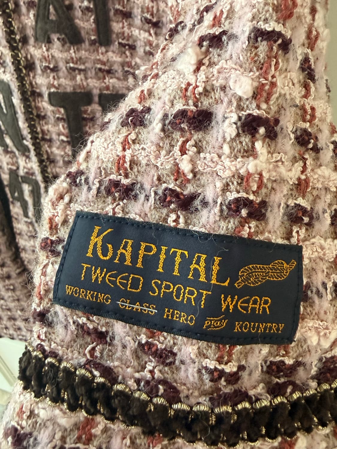  캐피탈(Kapital) 브랜드의 팬시 트위드 그레이트 컨트리 베이스볼  상품이미지4