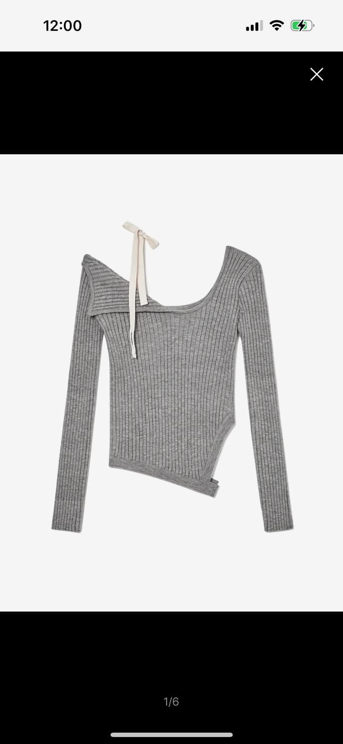 글로니 아이사 니트 ISA ASYMMETRICAL KNIT TOP 상품이미지1