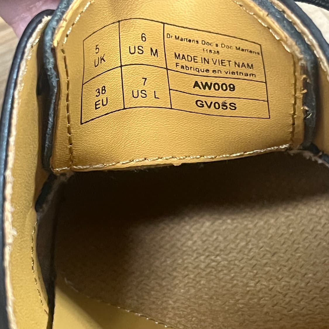 닥터마틴 3홀 블랙 uk5 상품이미지7