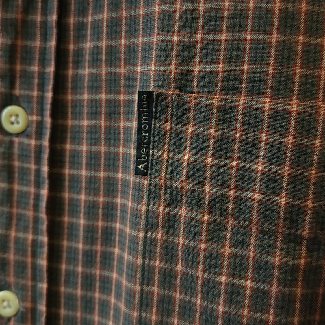 90s 아베크롬비 체크셔츠 빈티지 플란넬 체크셔츠 M 상품이미지6
