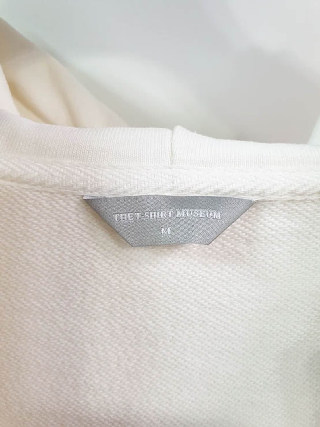 더티셔츠뮤지엄 아이보리 오버핏 후드집업 상품이미지3