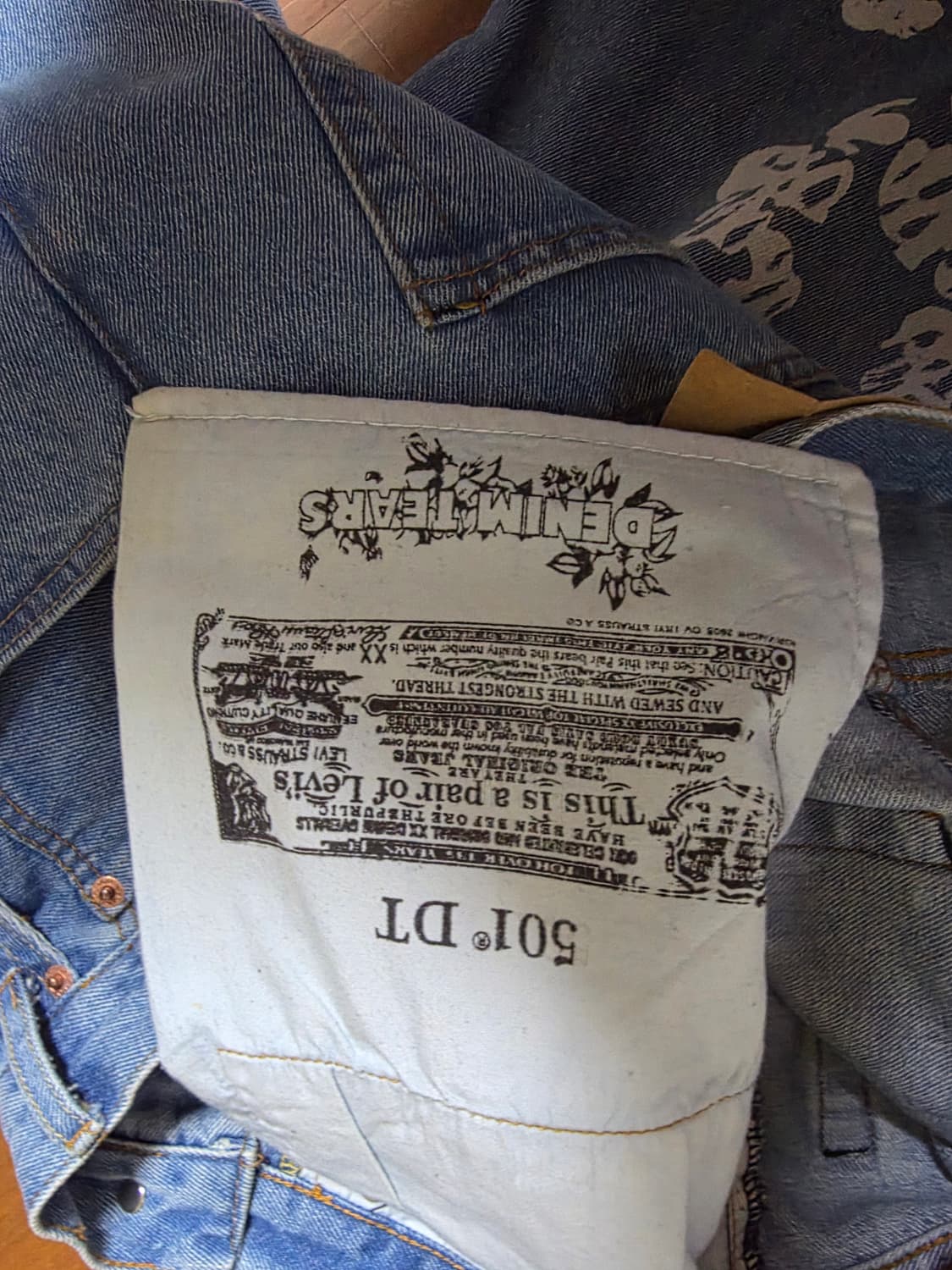 리바이스 501 데님티어스 연청 W34 L32 상품이미지7