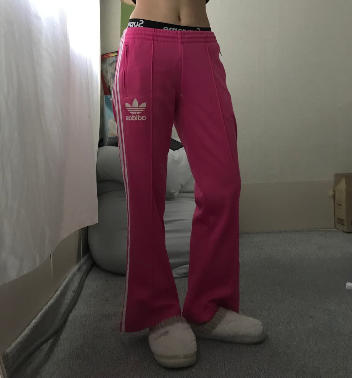 아디다스 핑크 파이어버드 트레이닝 팬츠 상품이미지2