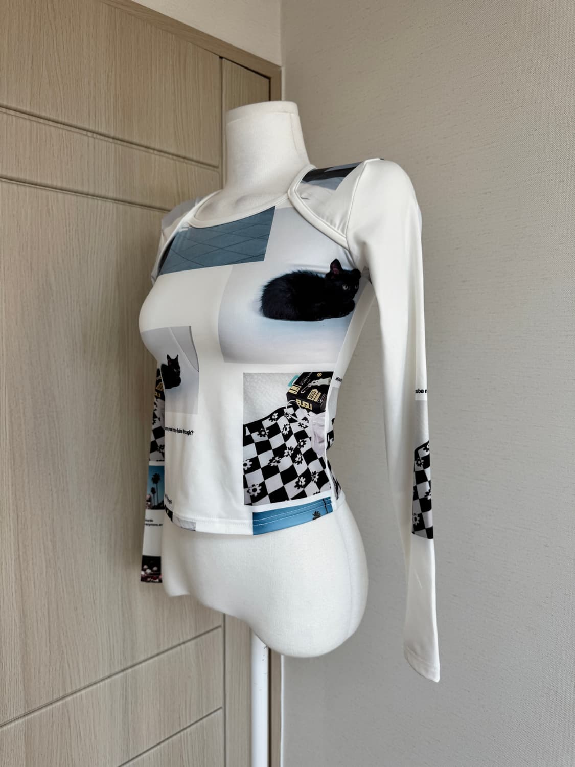 디와이도샵) 프린팅 긴팔 티셔츠 상품이미지2