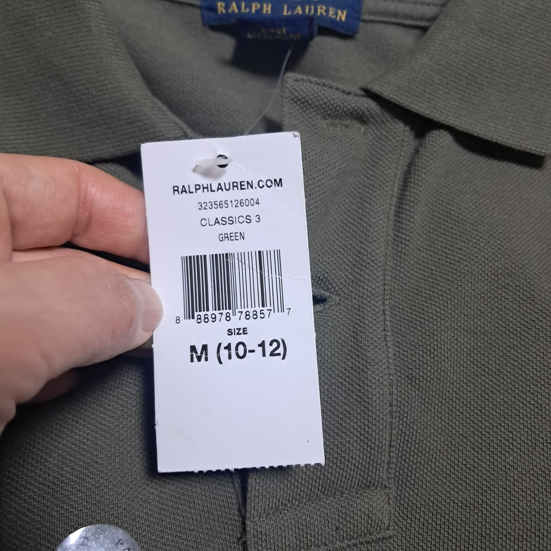 (새제품)폴로 랄프로렌 카키 카라티 M (10-12세)여성44 가능 상품이미지5