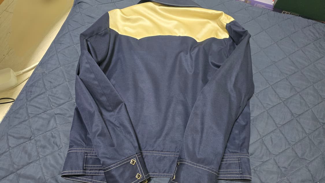 세비지 웨스턴 새틴 블루종 블루 상품이미지4