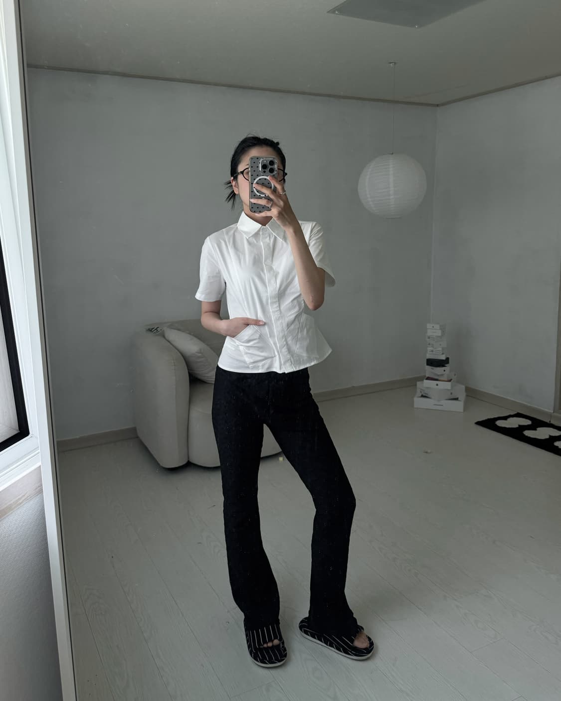 아쎄이 부츠컷 팬츠 상품이미지2