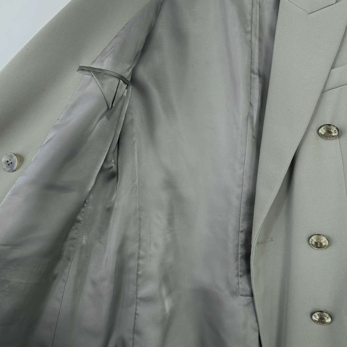 타임 TIME 로고 버튼 울 블레이저 상품이미지4