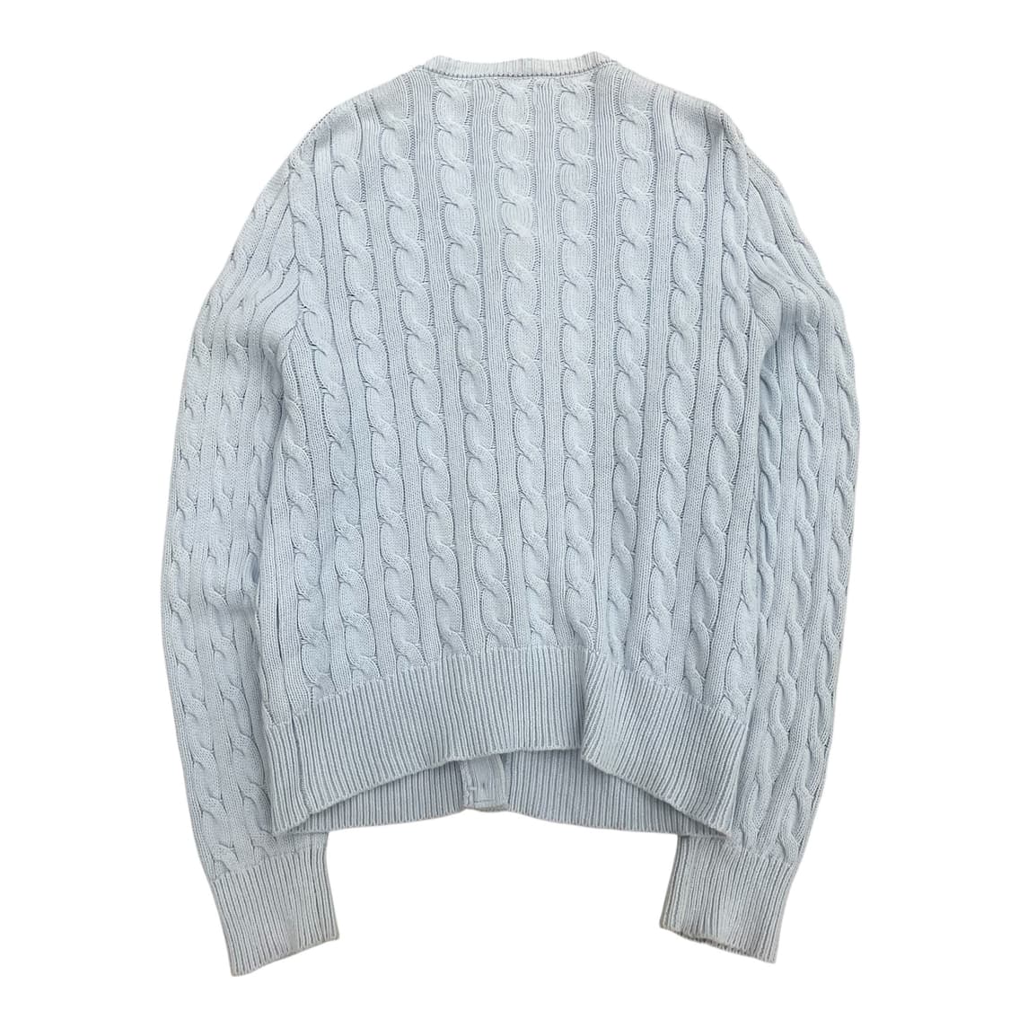 폴로 랄프로렌 케이블 가디건 하늘색 상품이미지2