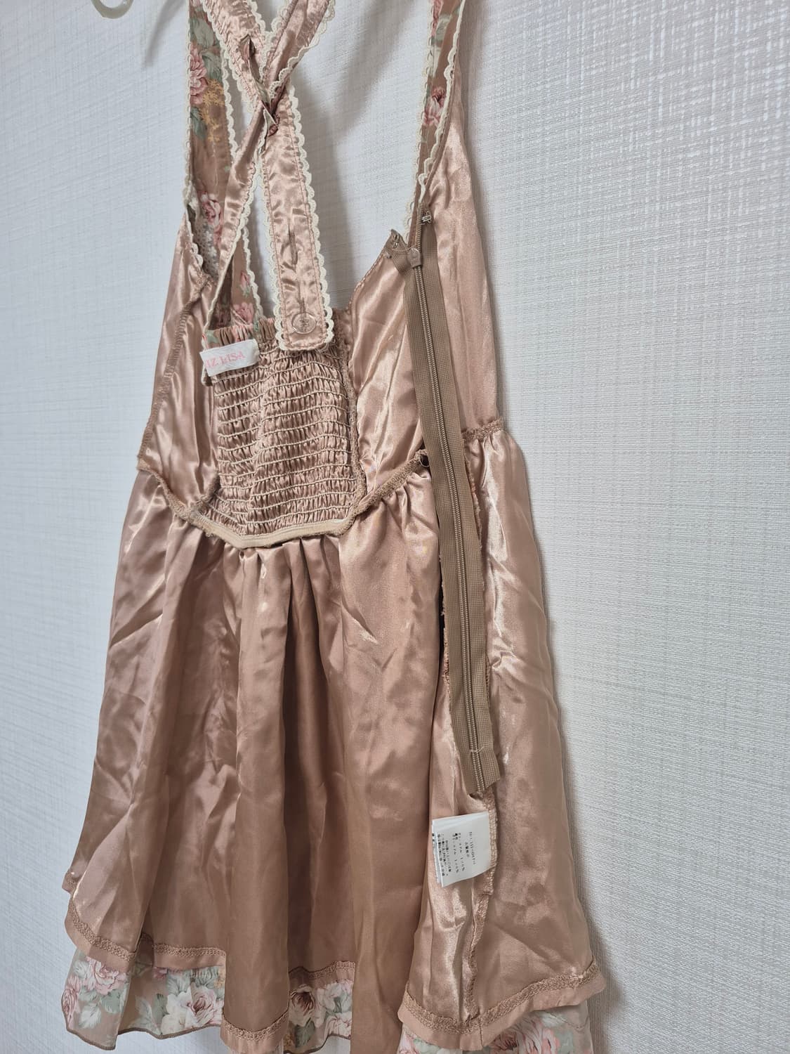 리즈리사 초고전템 러블리 히메갸루 앤틱브라운 플로럴 점퍼스커트 상품이미지6