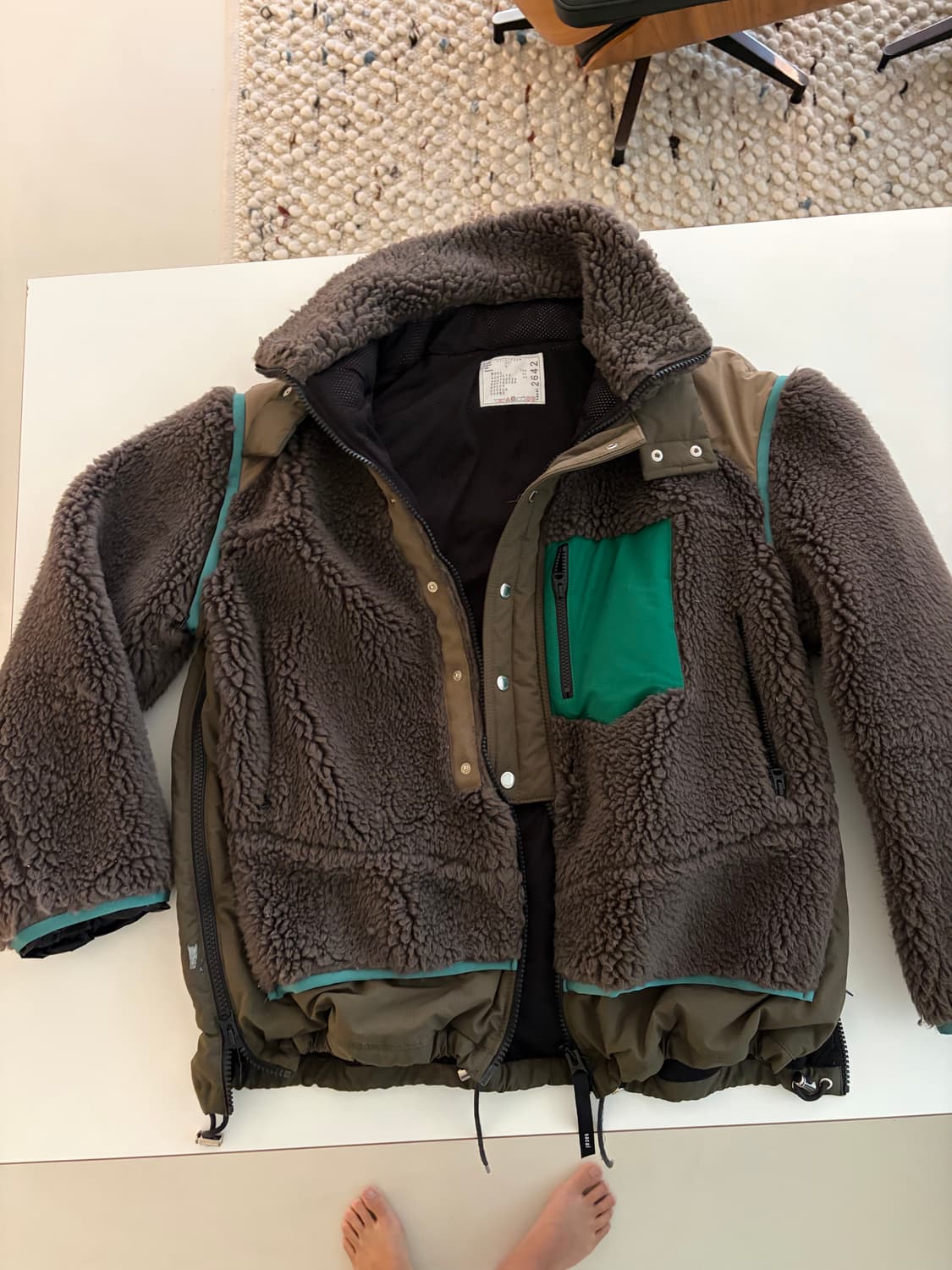 sacai 양털 패딩 상품이미지2