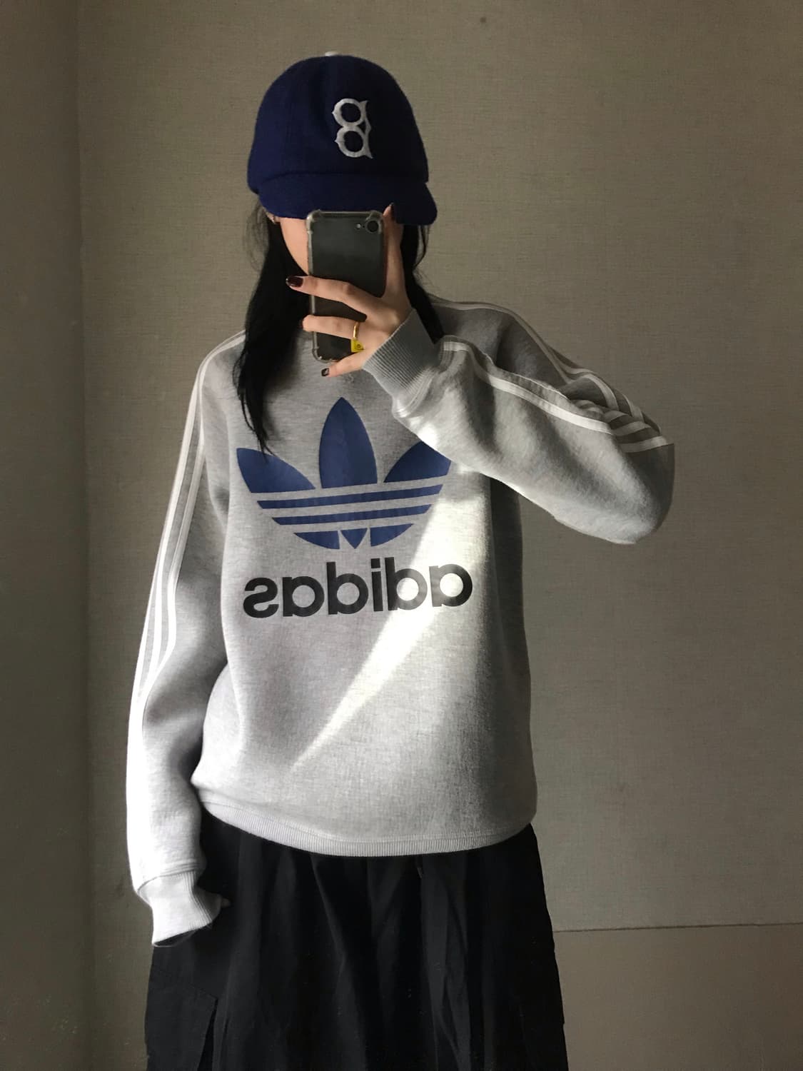 아디다스 그레이 빅파이어버드 맨투맨 상품이미지1