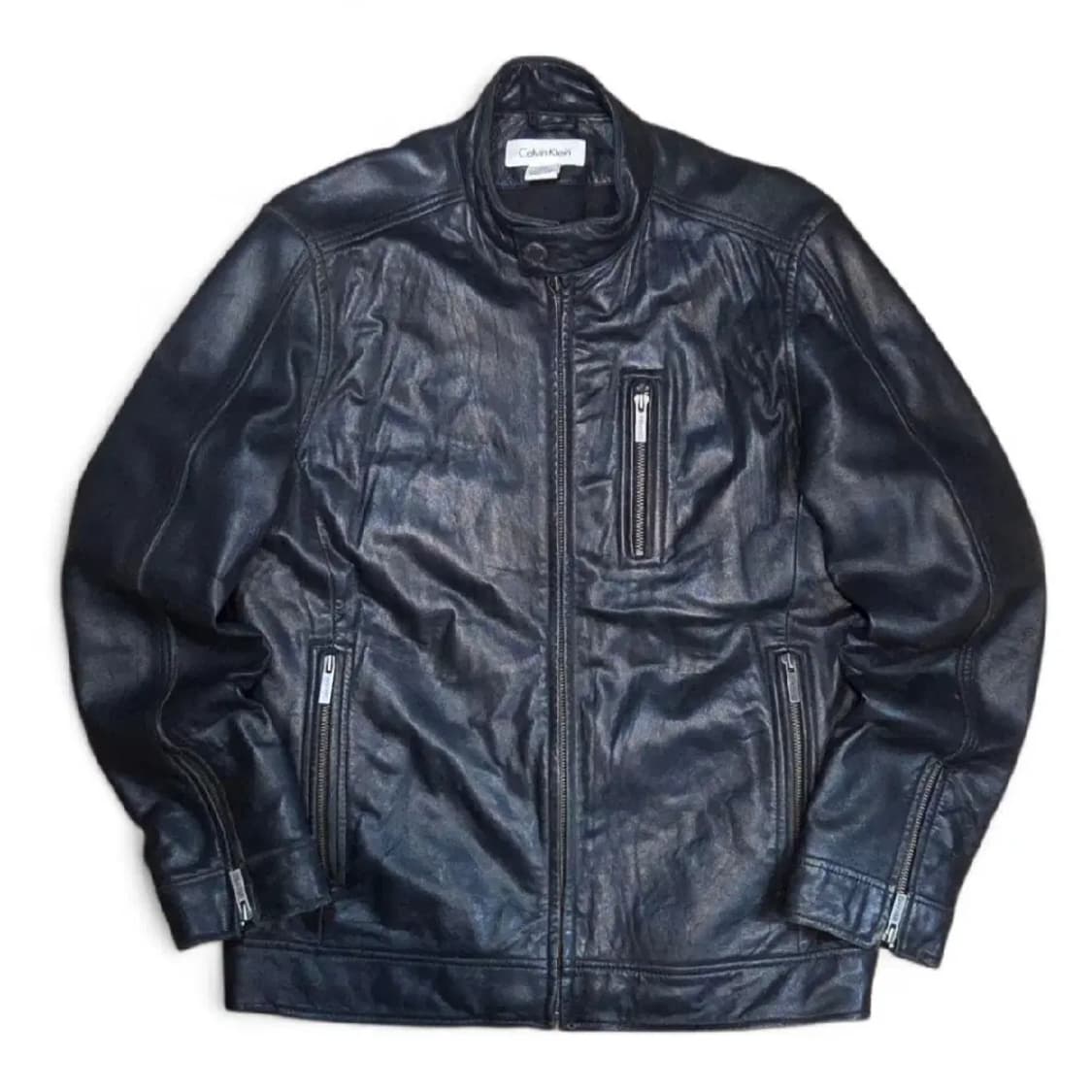 캘빈클라인 라이더 리얼 레더 자켓 (M) 상품이미지1