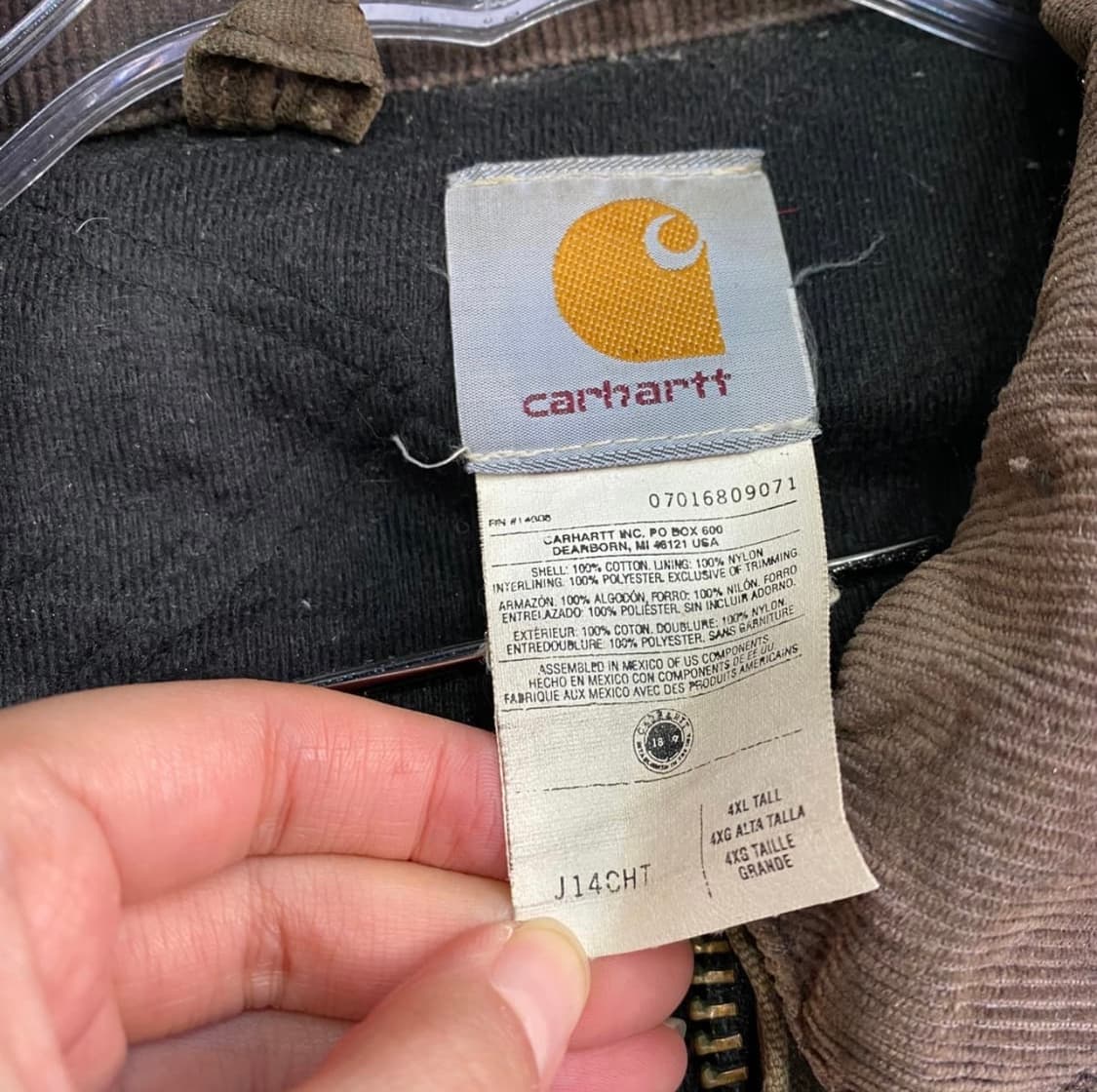 [4XL] 칼하트 J14 CHT 체스트넛 산타페 자켓 상품이미지7