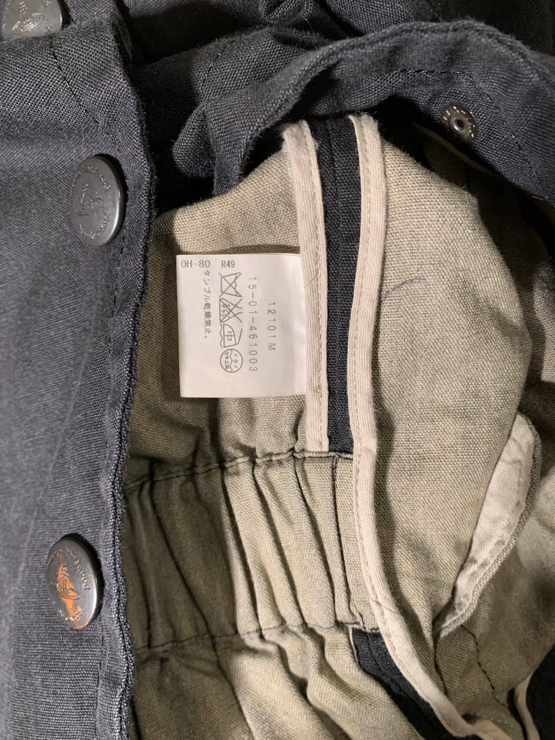 비비안웨스트우드 앵글로마니아 사선버튼 백 셔링 아티잔 테일러드자켓 상품이미지7