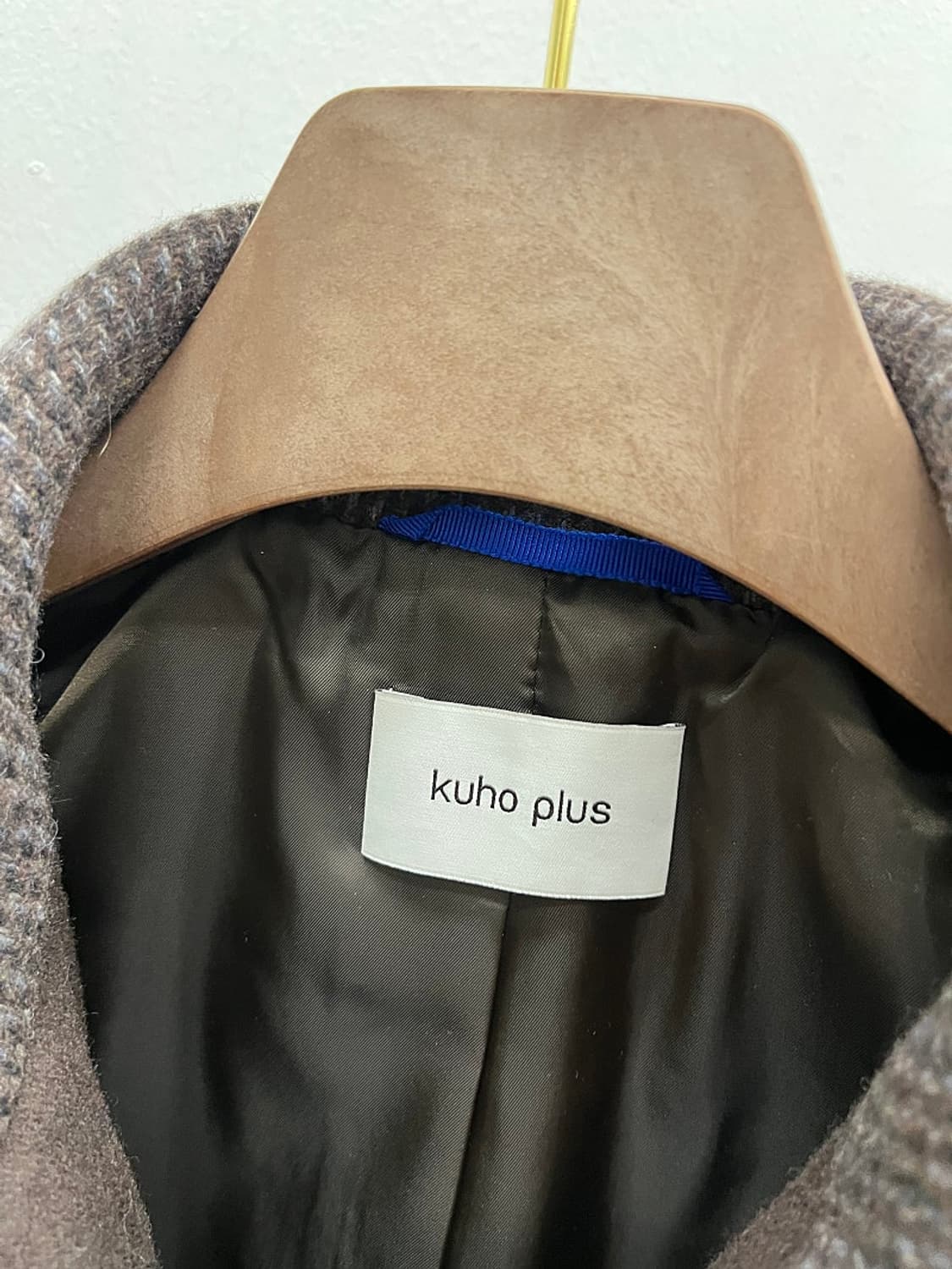 여) 구호 체크 울코트  상품이미지4