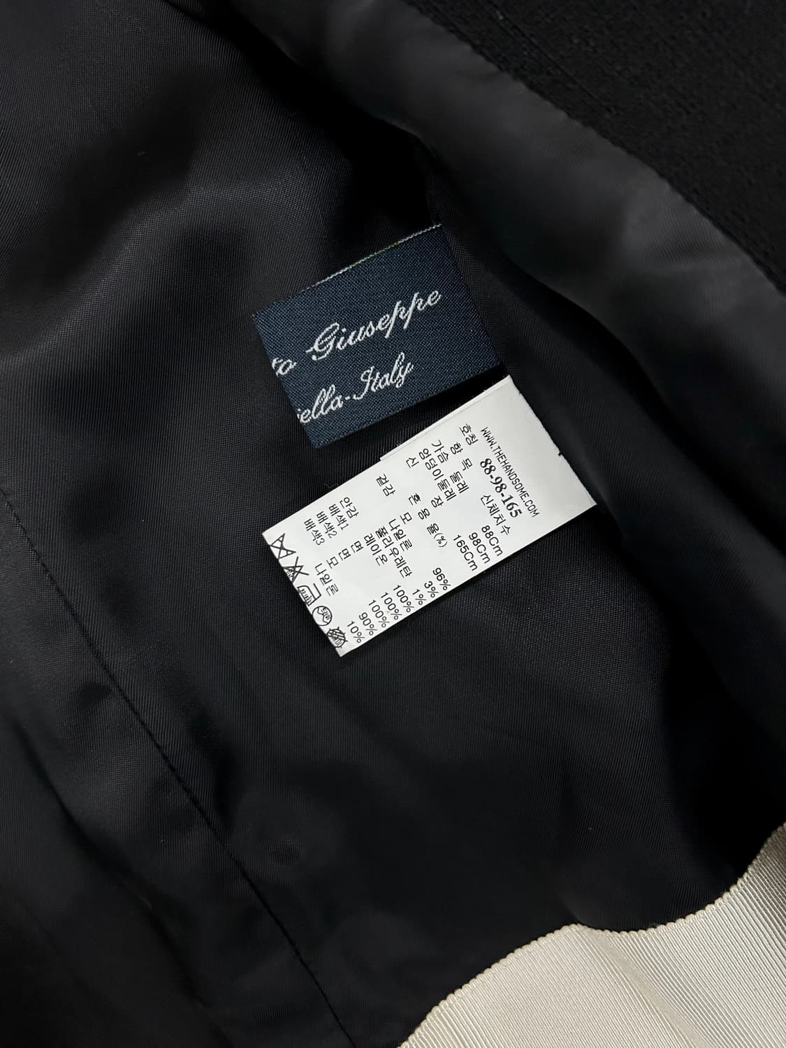 한섬 타임 여성 더블브레스트 블랙 울 자켓(루즈 55~66가능) 상품이미지7